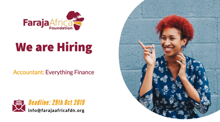 #APPLY: WE ARE HIRING, Job Opportunity for an Accountant-CLOSED!!